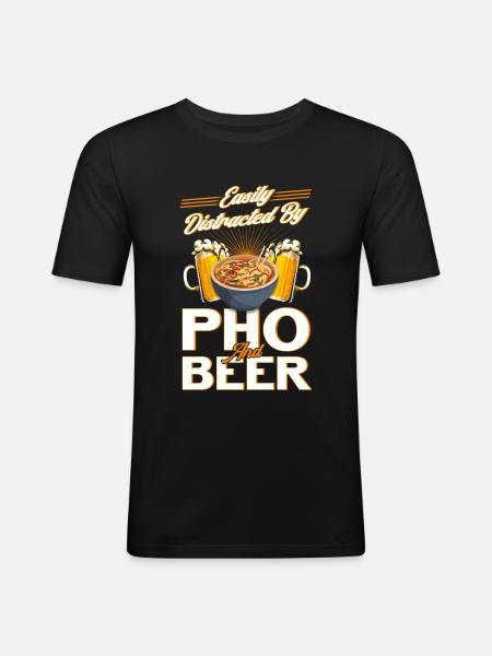 Pho Lover Vietnamese Pho Pho - Men's Slim Fit T-Shirt - black