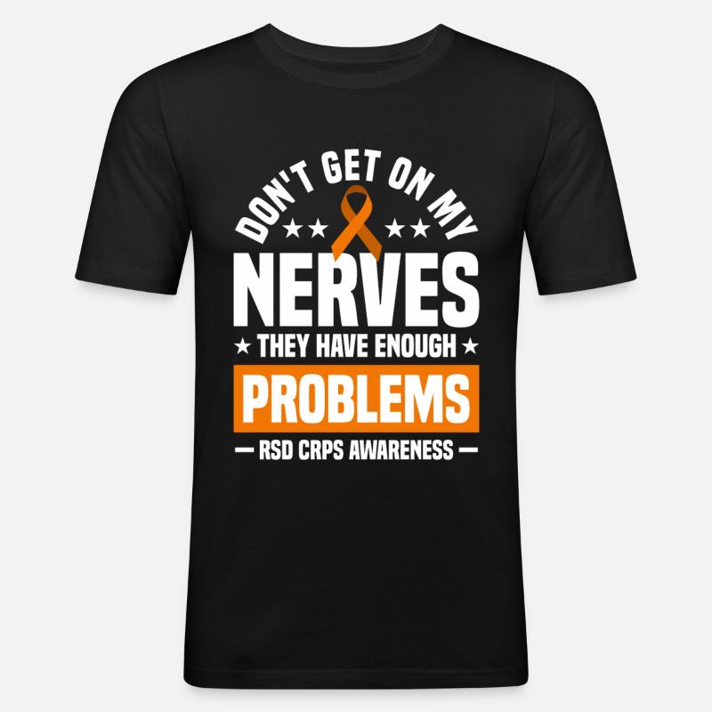 Patient RSD CRPS Gift - Men's Slim Fit T-Shirt - black