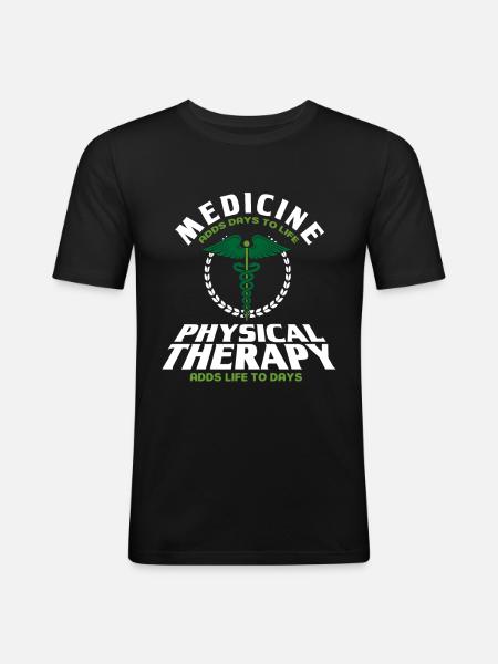 Therapist Physiotherapist Physiotherapy Gift - Men's Slim Fit T-Shirt - black