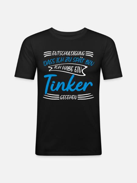 Irish Tinker - Männer Slim Fit T-Shirt - Schwarz