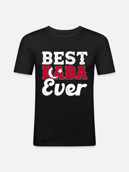 Turkish Turks Türkiye Gift - Men's Slim Fit T-Shirt - black