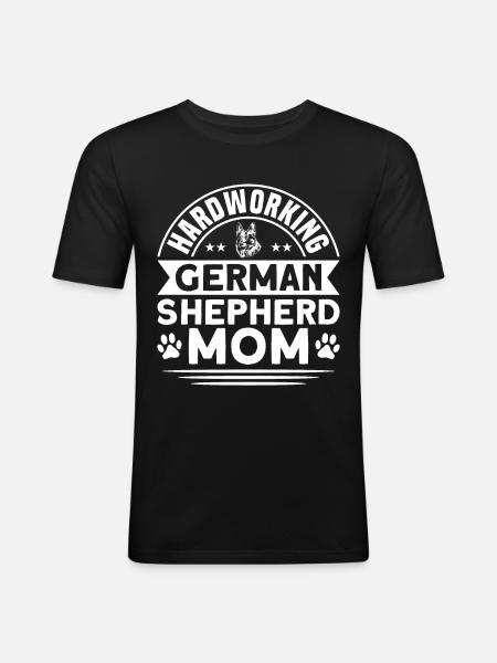 German Shepherd Mama German Shepherd - Men's Slim Fit T-Shirt - black