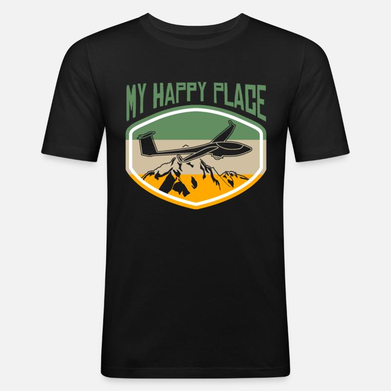 Gliding Glider Glider Glider - Men's Slim Fit T-Shirt - black