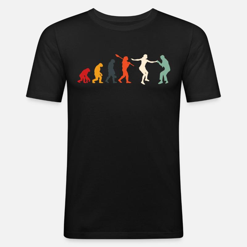 Boogie Woogie Retro Swing Boogie-Woogie - Männer Slim Fit T-Shirt - Schwarz