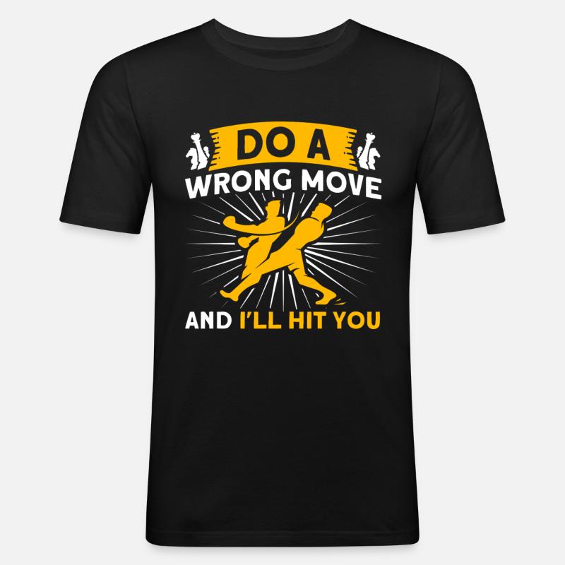 Chessboxer Chessboxes Checkmate - Men's Slim Fit T-Shirt - black