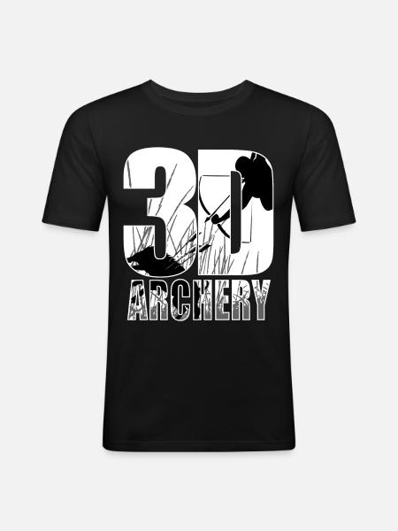 3D Archery Archery Archery Archery - Men's Slim Fit T-Shirt - black