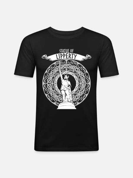 Hermannsdenkmal Statue de Lipperty Lippe - T-shirt près du corps Homme - noir
