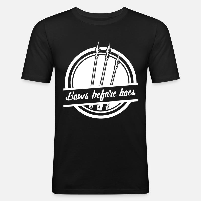3D Bogensport Compoundbogen Langbogen - Männer Slim Fit T-Shirt - Schwarz