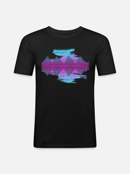 Synthétiseur Waveform Synthétiseurs Synthétiseurs - T-shirt près du corps Homme - noir