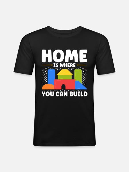 Home Clamping Block Block - Men's Slim Fit T-Shirt - black