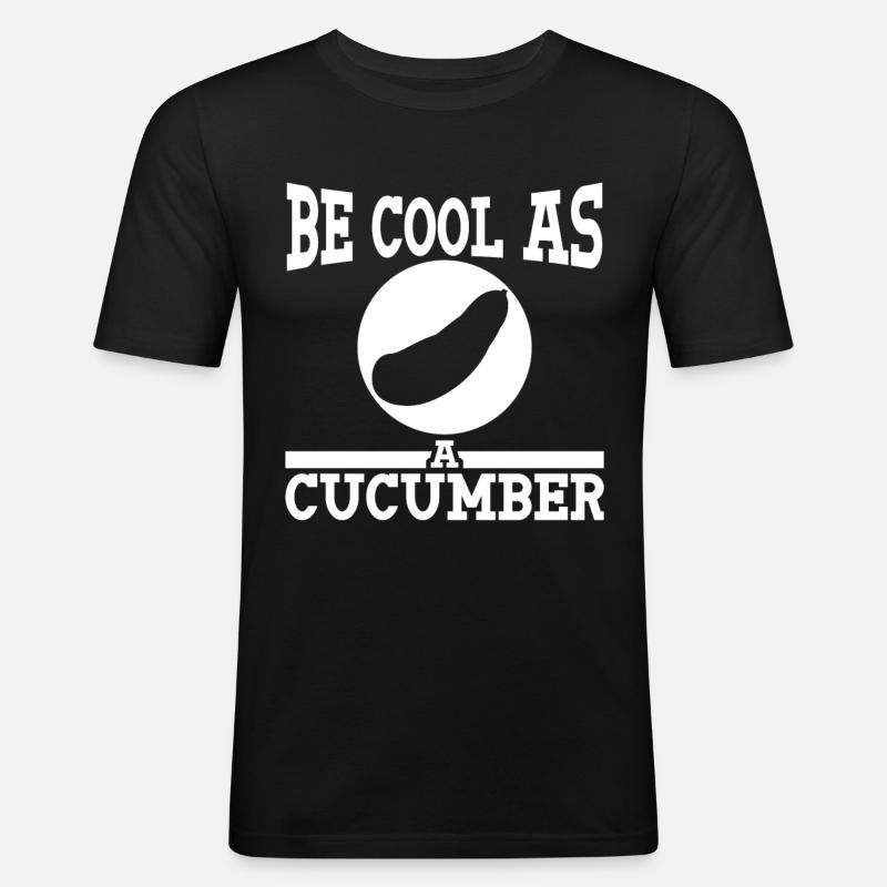 Concombre Concombre - T-shirt près du corps Homme - noir
