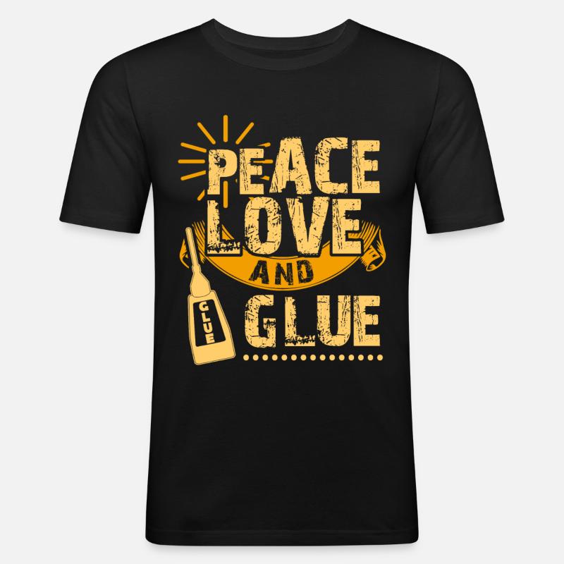 Modellbau Tabletop Spruch Modellbauer - Männer Slim Fit T-Shirt - Schwarz