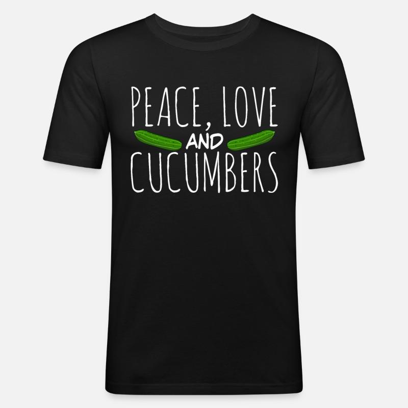 Cucumber Cucumbers Cucumbers - Men's Slim Fit T-Shirt - black