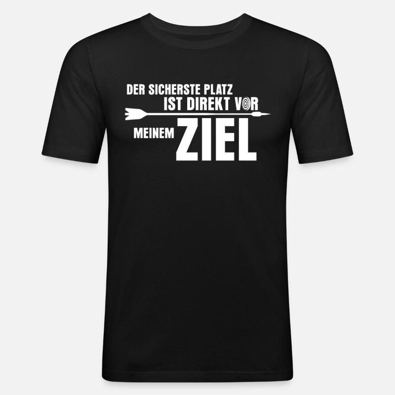 3D Bogensport Compoundbogen Langbogen - Männer Slim Fit T-Shirt - Schwarz