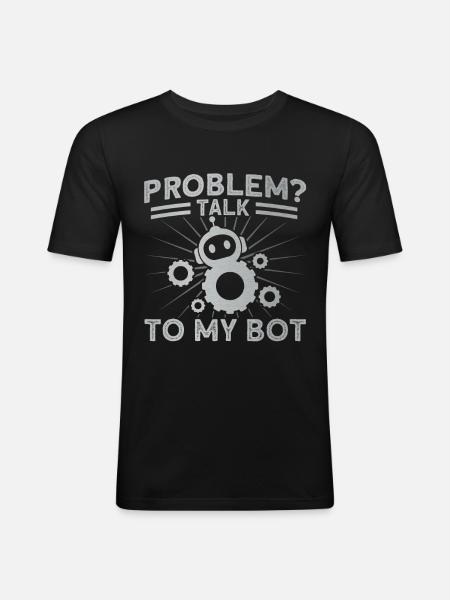 Robot Robotics Engineer Costume Robot - Men's Slim Fit T-Shirt - black
