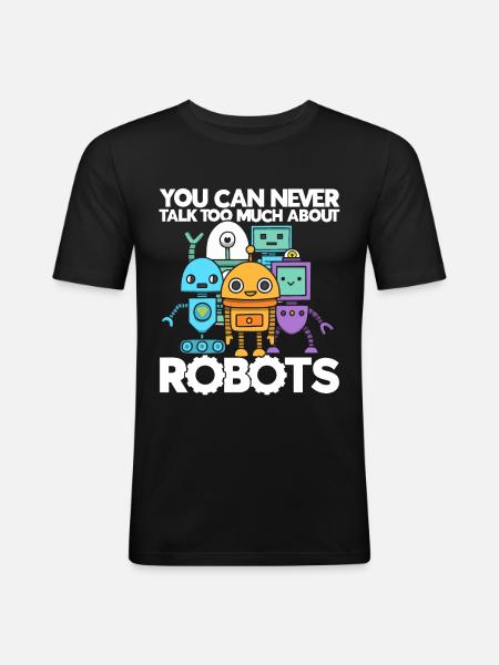 Robot Robotics Engineer Costume Robot - Men's Slim Fit T-Shirt - black