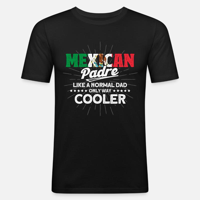 Mexico Mexican Roots Gift - Men's Slim Fit T-Shirt - black