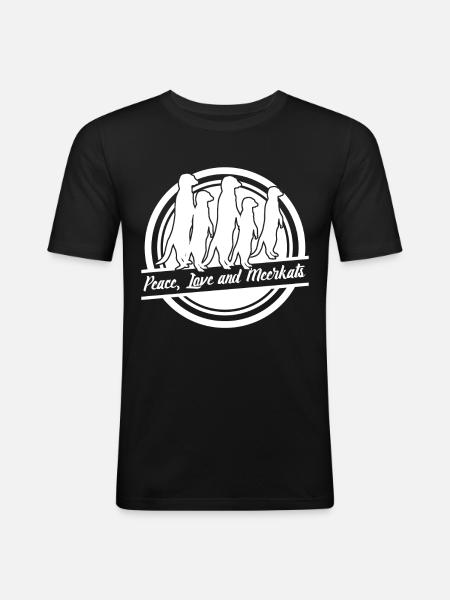 Meerkats - Men's Slim Fit T-Shirt - black