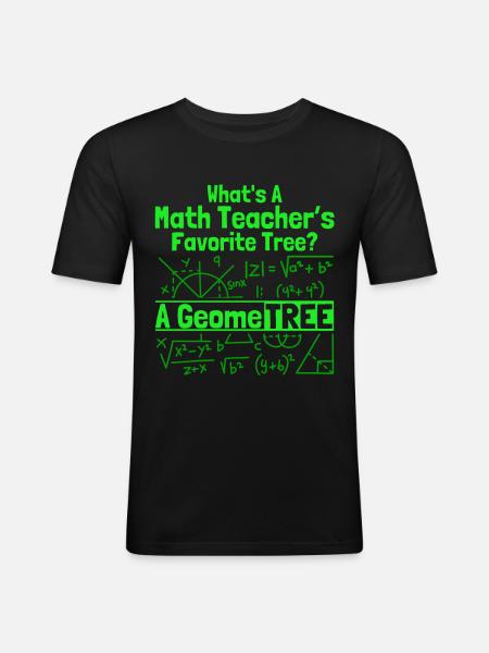 Math Mathématiques Sciences Math Cadeau - T-shirt près du corps Homme - noir