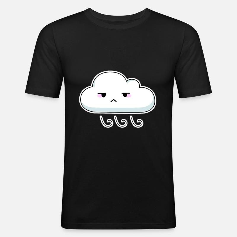 cloud - Men's Slim Fit T-Shirt - black