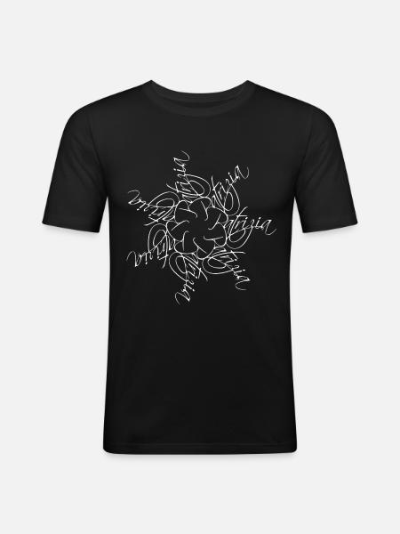 Patrizia Nom Mandala - T-shirt près du corps Homme - noir