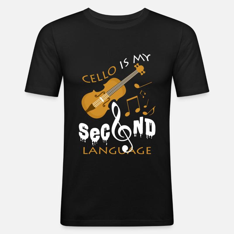 Cello - Männer Slim Fit T-Shirt - Schwarz