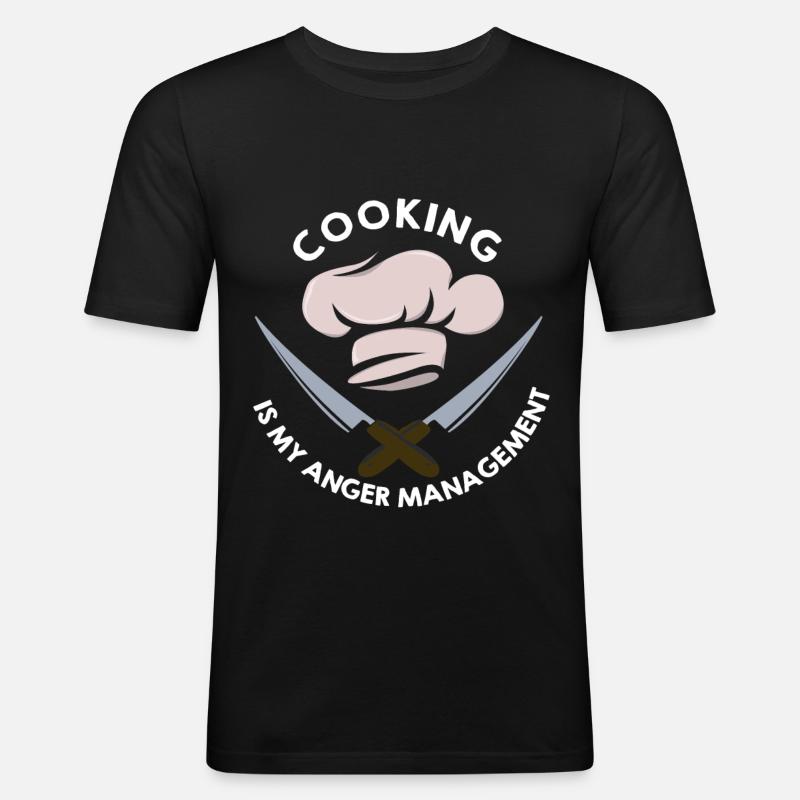 Chefkoch - Männer Slim Fit T-Shirt - Schwarz