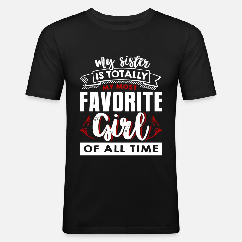 Bruder Und Schwester - Männer Slim Fit T-Shirt - Schwarz