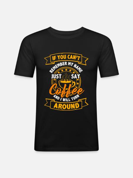 Coffee - Men's Slim Fit T-Shirt - black