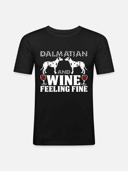 dalmatien - T-shirt près du corps Homme - noir