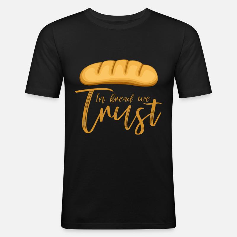Bäcker - Männer Slim Fit T-Shirt - Schwarz