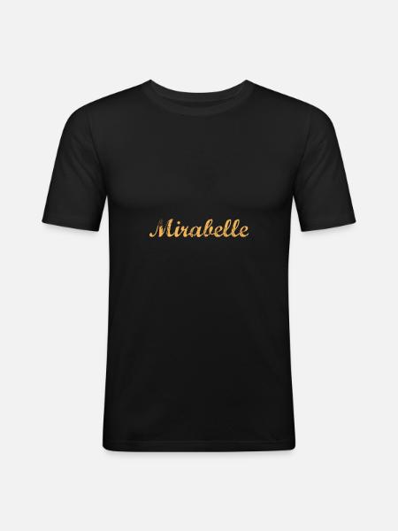 mirabelle plum - Men's Slim Fit T-Shirt - black