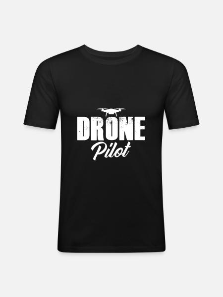 Drone pilot - Men's Slim Fit T-Shirt - black