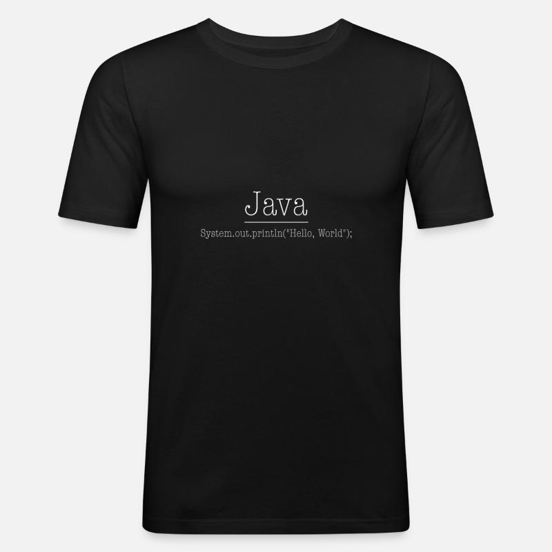 Java - Männer Slim Fit T-Shirt - Schwarz