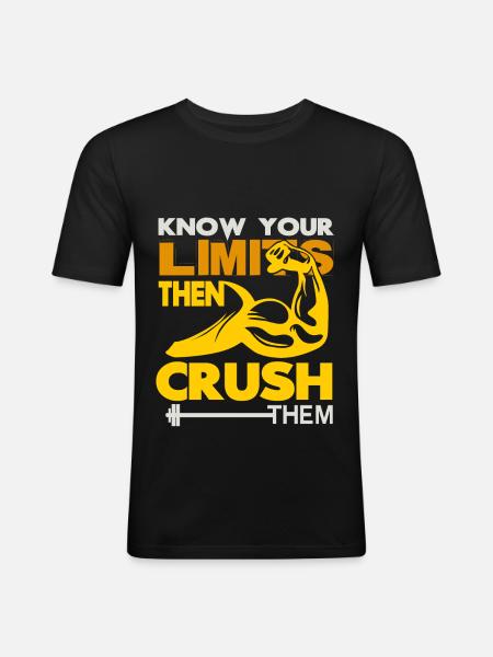 Musculation - T-shirt près du corps Homme - noir