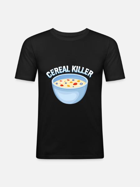 Muesli Wortwitz - Men's Slim Fit T-Shirt - black