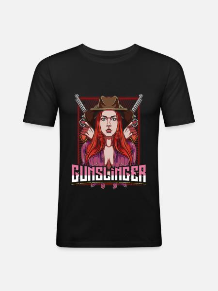 Revolverheldin - Männer Slim Fit T-Shirt - Schwarz
