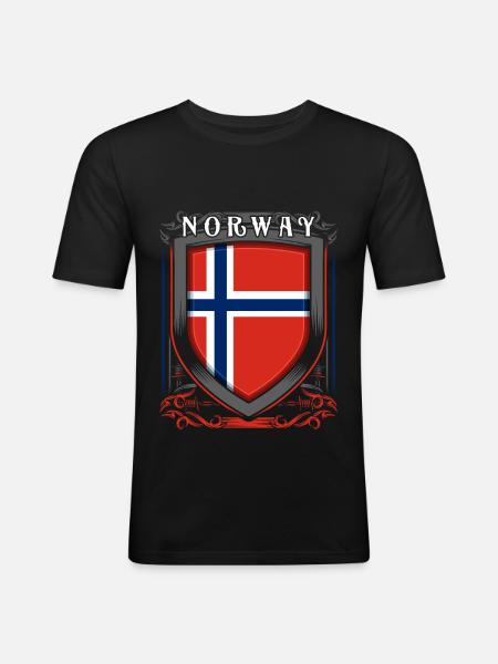 Norway - Men's Slim Fit T-Shirt - black
