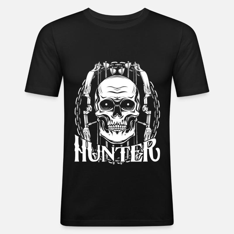 Bogenschütze - Männer Slim Fit T-Shirt - Schwarz