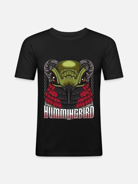 humming-bird - Men's Slim Fit T-Shirt - black