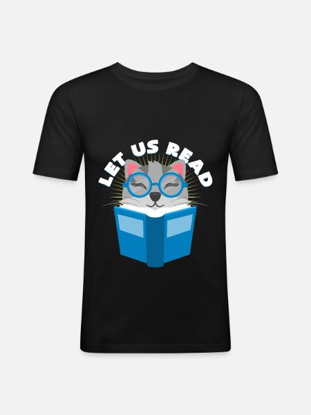 Books - Men's Slim Fit T-Shirt - black