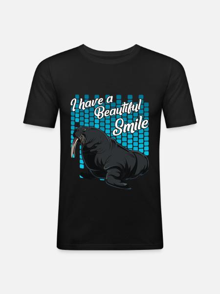 walrus - Men's Slim Fit T-Shirt - black