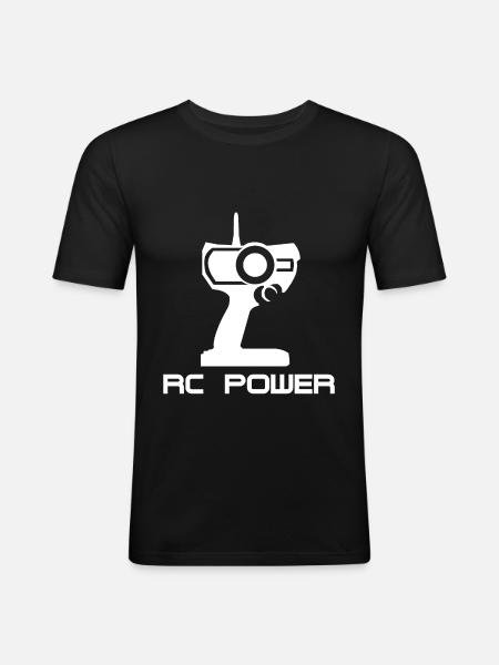 RC Auto - Männer Slim Fit T-Shirt - Schwarz