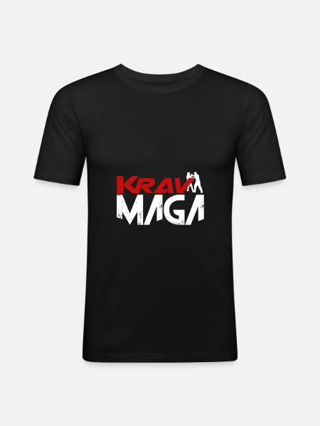 Krav Maga - T-shirt près du corps Homme - noir