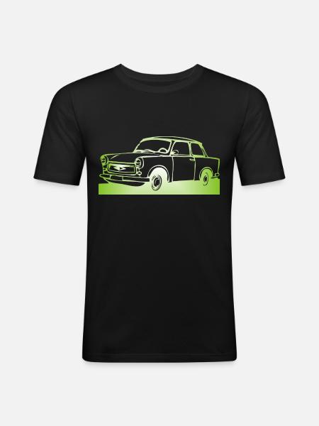  601 Limo Trabi - Männer Slim Fit T-Shirt - Schwarz