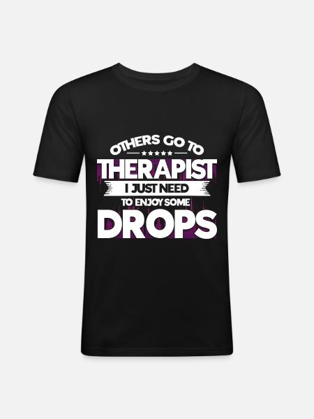 Rave Raver Dubstep Gift - Men's Slim Fit T-Shirt - black