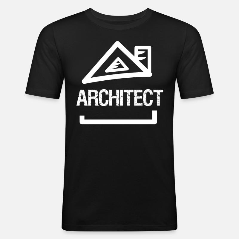 Architect House Architecture Architects - Men's Slim Fit T-Shirt - black