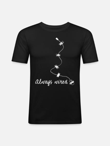 Eavesdropper Spy Spy Secret Agent - Men's Slim Fit T-Shirt - black