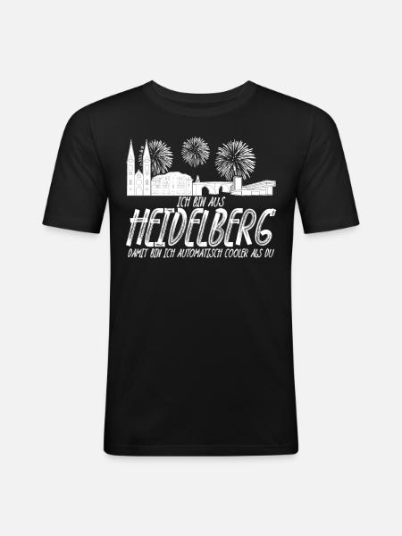 Heidelberg - Men's Slim Fit T-Shirt - black