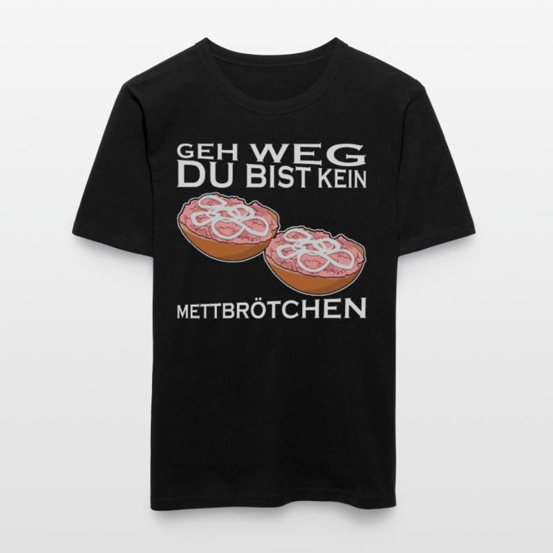 Mettbrötchen Mettfleisch Hackfleisch Männer Slim Fit T-Shirt